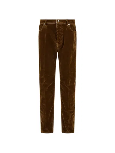 Ferragamo Pantalon 5 Poches Brun In Brown