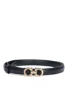 Ferragamo Gancini Fixed Belt In Black