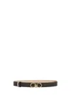 Ferragamo Fixed Gancini Belt In Black