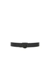 Ferragamo Fixed Reversible Belt In Black