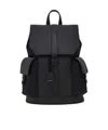 Ferragamo Flap Backpack In Black