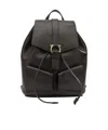 Ferragamo Leather Backpack Adjustable Straps Front Pockets In Black