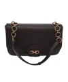 Ferragamo Flap Shoulder Bag In Black