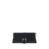 Ferragamo Black Crossbody Bag With Gancini Buckle Detail In Leather Woman In Black