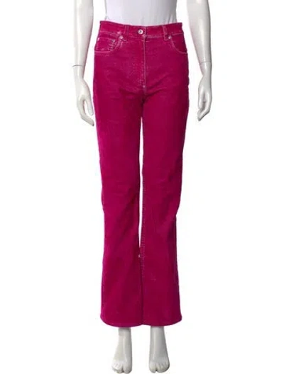 Pre-owned Ferragamo Flared Pants In Pink