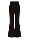 Ferragamo Sport Cotton-blend Flared Pants In Brown