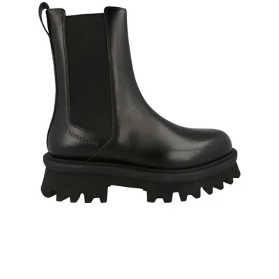 Pre-owned Ferragamo Flash Chelsea Boot 'black' | Men's Size 10.5