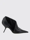 Ferragamo Black Pumps With Pointed Design And Side Opening Detail In Leather Woman In Black