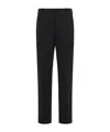 Ferragamo Tailored Viscose Blend Trousers Featuring Pockets In Black