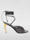 Ferragamo Dark Brown Leather Atena Sandals In Dark