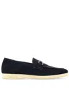 Ferragamo Flat Shoes In Blue