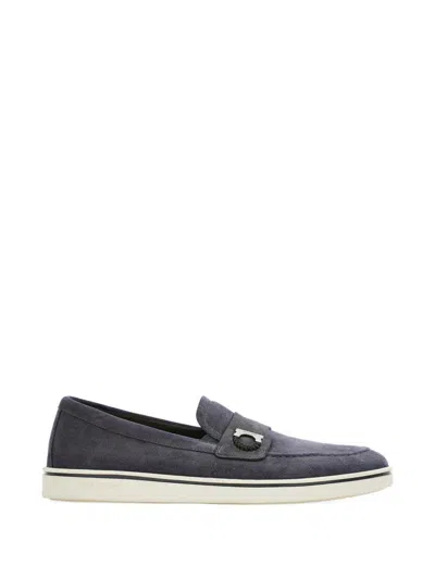 Ferragamo Flat Shoes Beige In Gray
