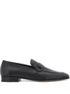 Ferragamo Round Toe Business Casual Shoes In Black