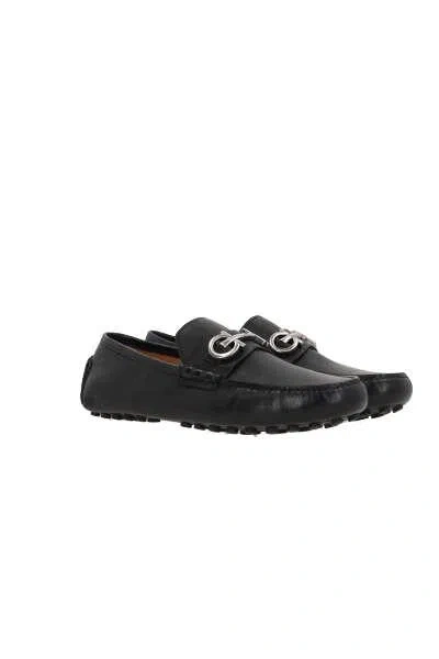 Ferragamo Flat Shoes In Black