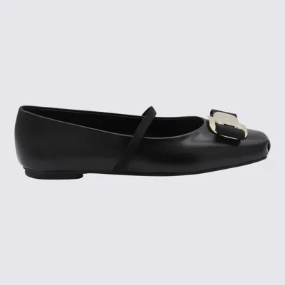 Ferragamo Flat Shoes Blacks And Greys