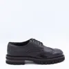 Ferragamo Lace-up Brogues Chunky Sole In Black