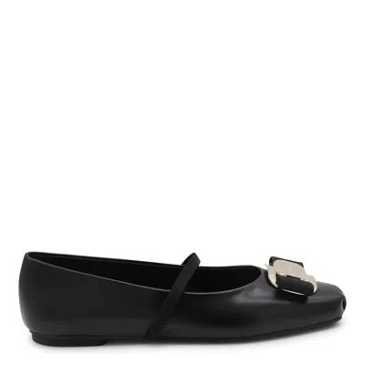 Ferragamo Flat Shoes Blacks And Greys