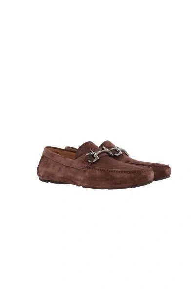 Ferragamo Flat Shoes In Cocoa+brown+new Cookie