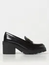 Ferragamo Black Vara Bow Moccasin With Heel