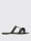 Ferragamo Women Vara Plate New Slide In Black