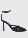 Ferragamo Nappa Leather Ermelia Pumps With Ankle Strap In Schwarz