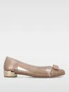 FERRAGAMO FLAT SHOES FERRAGAMO WOMAN COLOR SAND,F75842054