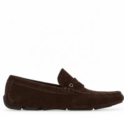 Ferragamo Gancini Suede Loafers In Burgundy