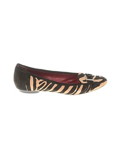 Pre-owned Ferragamo Flats In Black