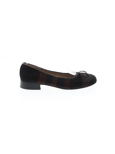 Pre-owned Ferragamo Flats In Brown