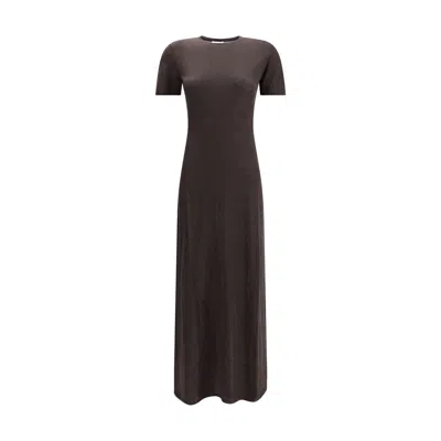 FERRAGAMO FERRAGAMO FLEECE WOOL LONG WOMEN'S DRESS