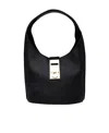 Shop Ferragamo Flip Clasp Shoulder Bag In Black