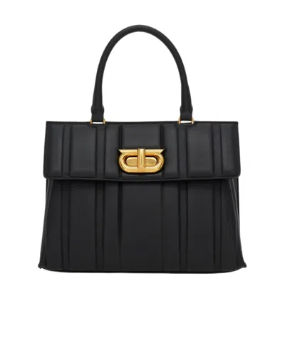 Ferragamo Flip Shoulder Bag In Black