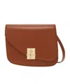 Ferragamo Medium Fiamma Cross Body Bag In Red