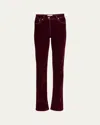Ferragamo Five Pocket Trouser In Oxblood