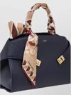 Ferragamo Floral And Geometric Silk Rectangular Scarf