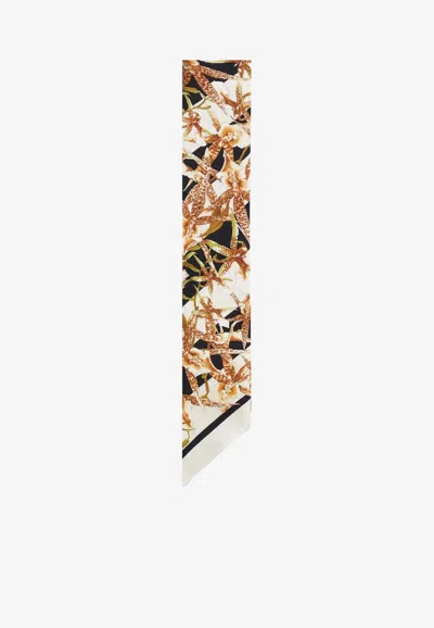 Ferragamo Floral Bloom Print Silk Mini Bandeau In Multi