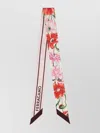 Ferragamo Floral Print Rectangular Scarf