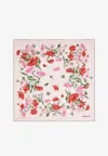 Ferragamo Floral Bouquet Print Silk Scarf