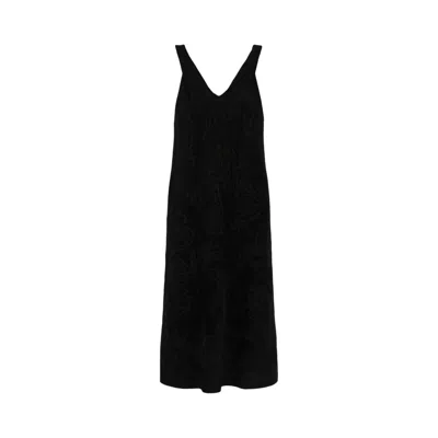 Pre-owned Ferragamo Floral Fil Coupé Midi Dress 'black' | Women's Size L