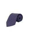 Ferragamo Gancini Jacquard Silk Tie In Multi