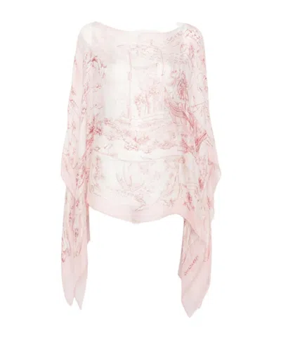 Ferragamo Floral Print Cover-up In Multi