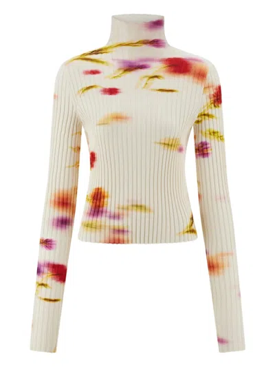 FERRAGAMO FLORAL-PRINT JUMPER