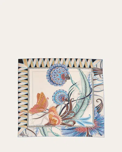 Ferragamo Floral-print Silk Square Scarf
