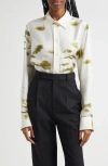 Ferragamo Floral Silk Button-up Shirt