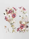 Ferragamo Floral Square Silk Scarf In White