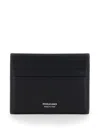 Ferragamo 'florence' Black Card Holder With Logo Lettering On The Front