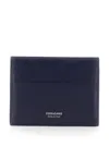 Ferragamo Florence Blue Card Holder With Logo Lettering On The Front In Leather Man In Blue
