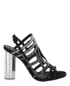 Ferragamo Florenza Crystal-embellished Slingback Heel Sandals