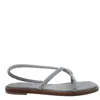 Ferragamo Floriane Knotted Strap Flat Sandals In Black