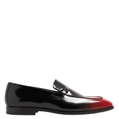 Ferragamo Florida Gancini Ornament Moccasin In Black